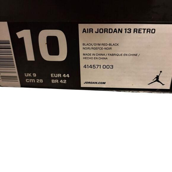 Air Jordan 13 retro 10 red black - Picture 9 of 9